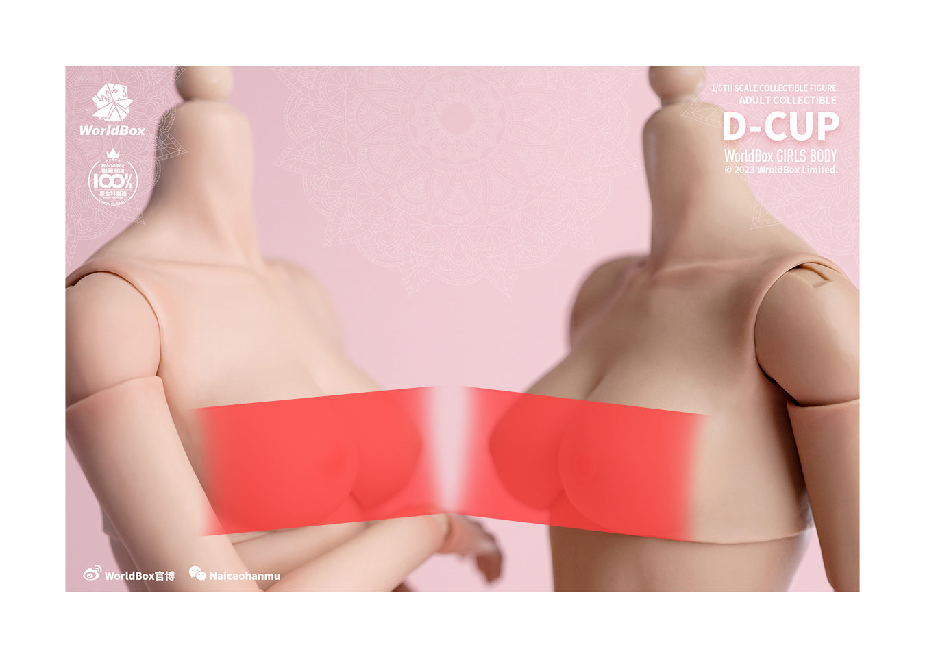 Worldbox 1/6 Girl Body D Cup (Breast Attachment) - Light Tan
