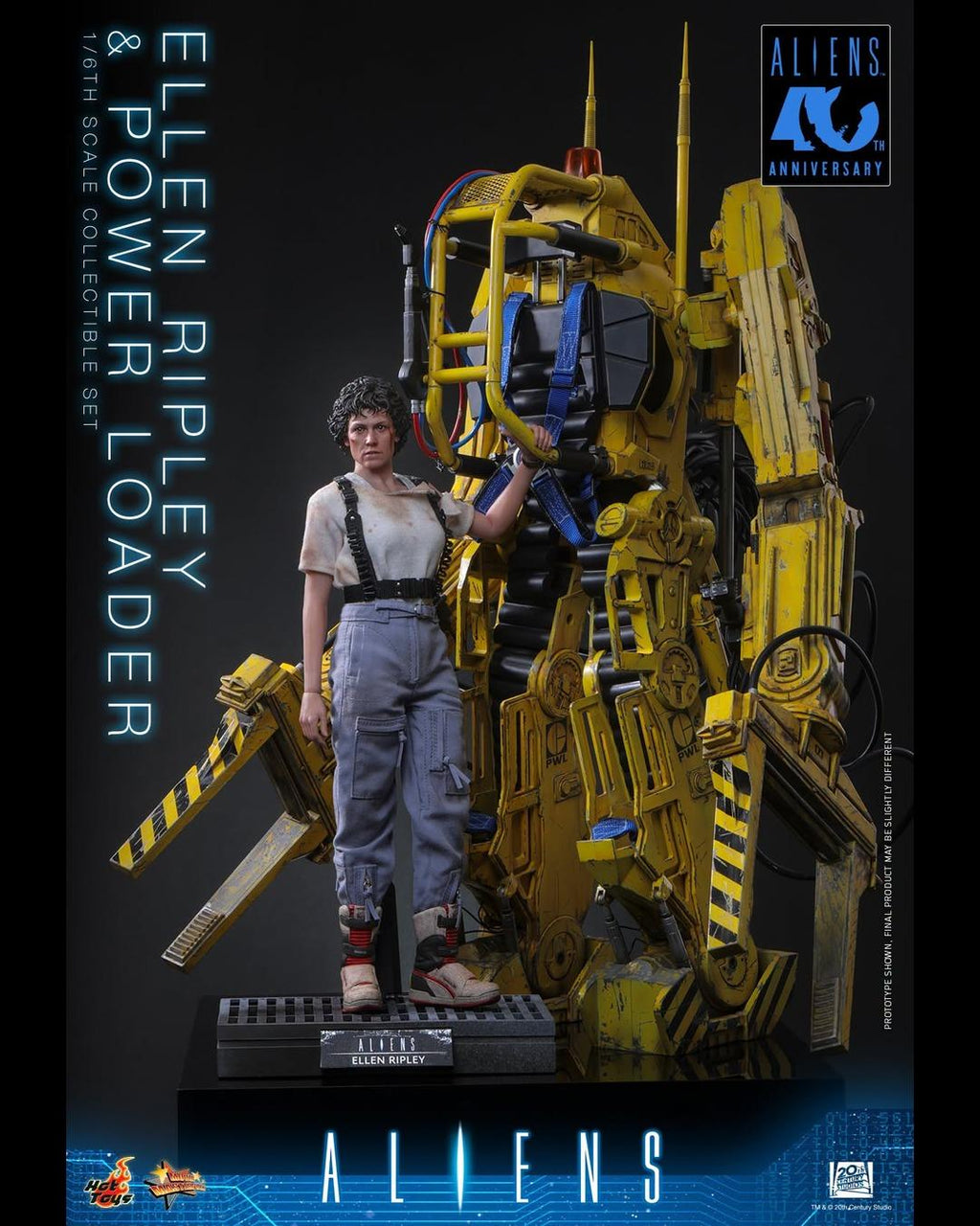 Hot Toys MMS923 1/6 Aliens (1986) Ellen Ripley & Power Loader Collectible Set