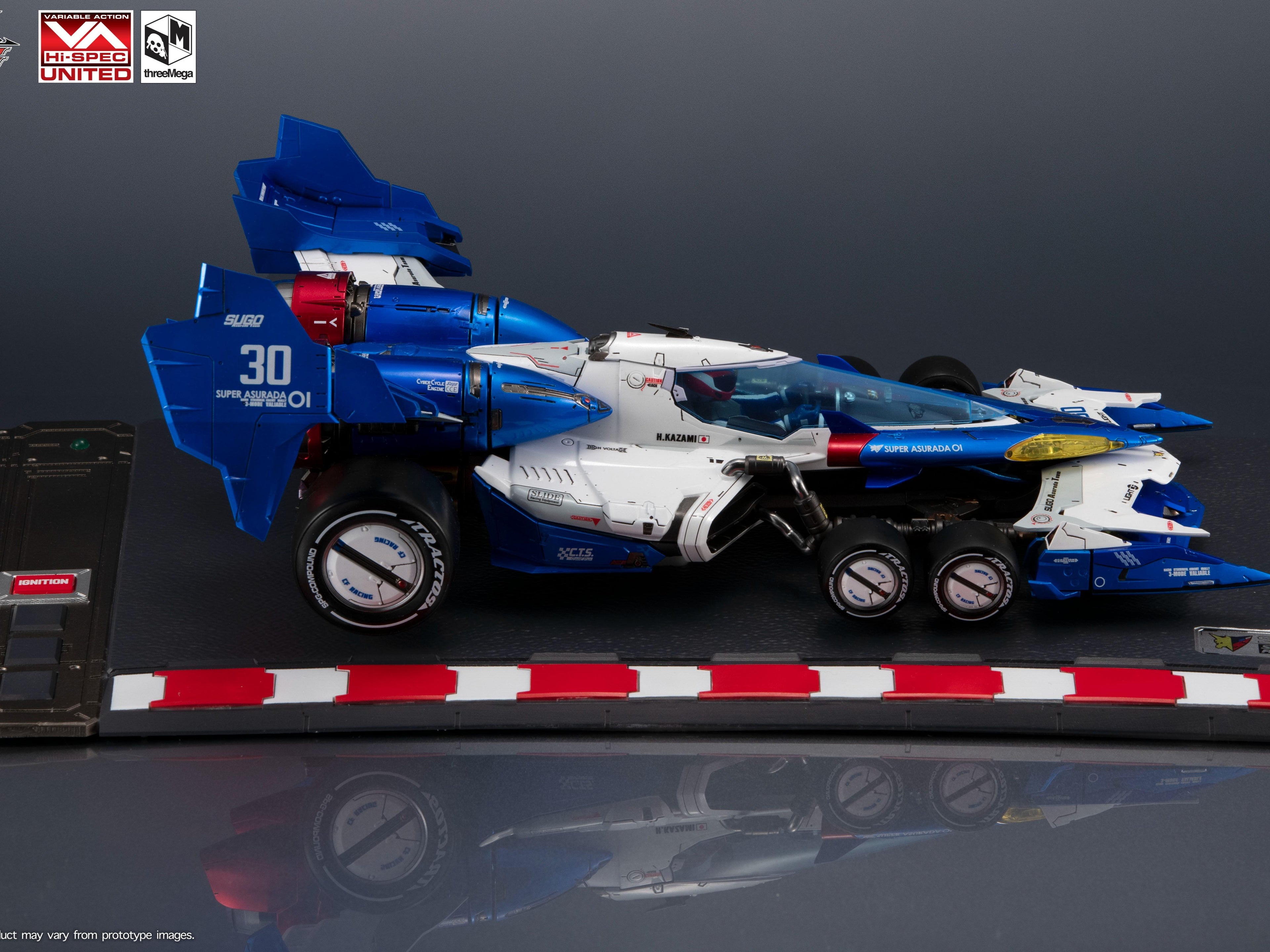 Threezero 3M0562 1/18 Future GPX Cyber Formula VARIABLE ACTION Hi-SPEC UNITED FUTURE GPX CYBER FORMULA SUPER ASURADA 01