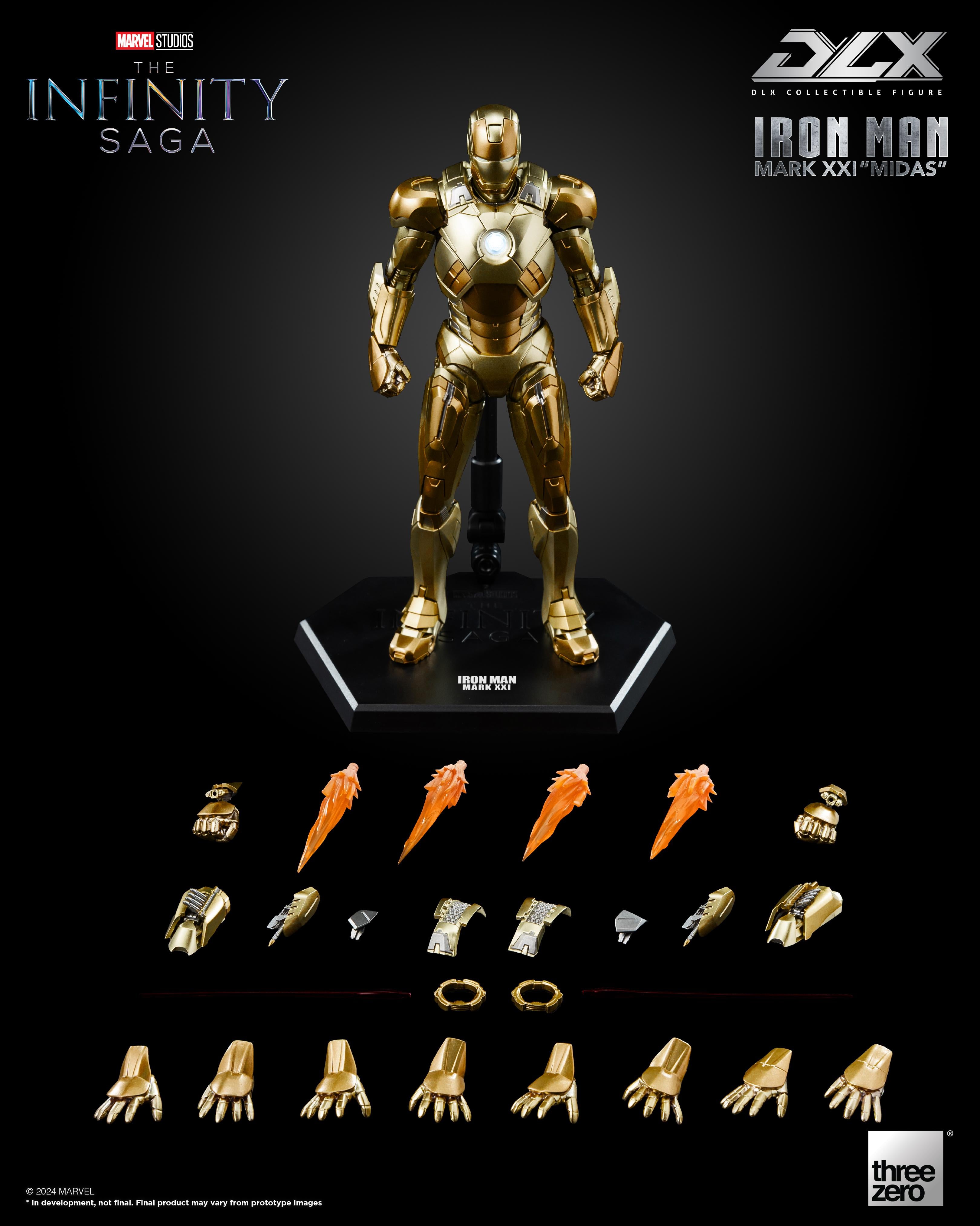 Threezero 3Z0830 The Infinity Saga - DLX Iron Man Mark 21 Midas