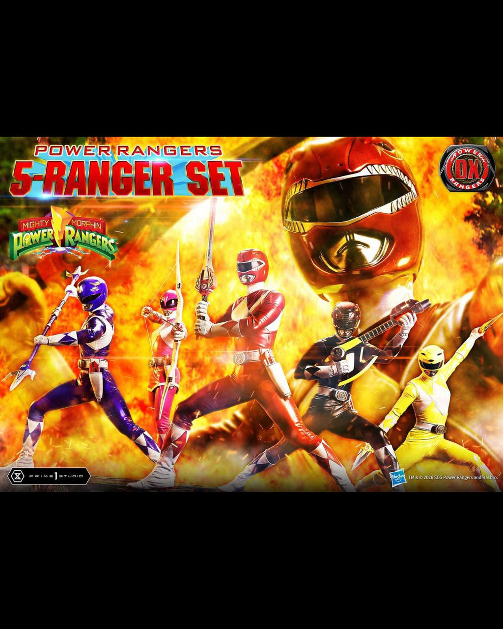 Prime 1 Studio PMPWR-01 1/4 Mighty Morphin Power Rangers (5-Ranger Set) - DX Ver.