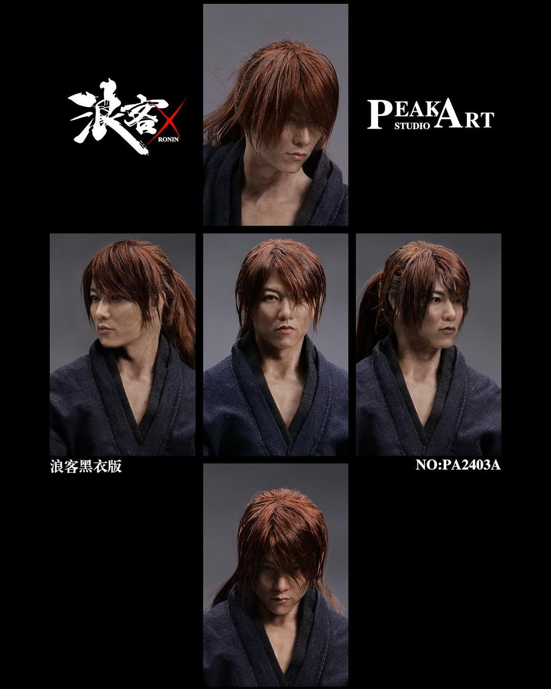 PEAKART STUDIO PA2403A 1/6 Silicone Custom-Grade Rurouni (Black Version)