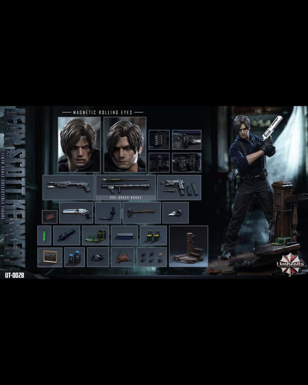Umbrella UT-002B 1/6 FBI Agent (Sculpted Hair Ver.)