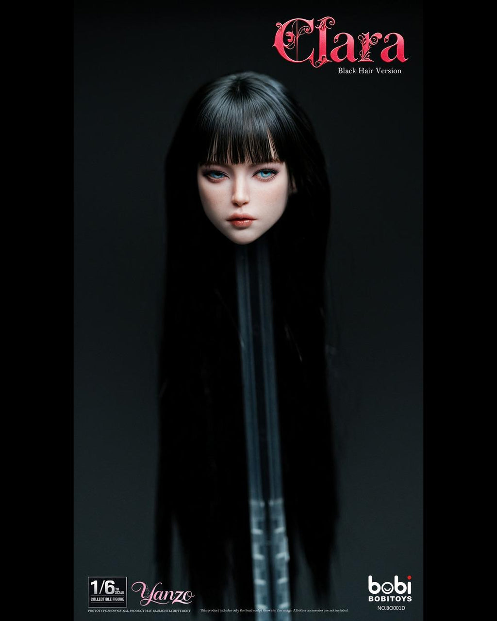 Bobi Toys BO001 1/6 Female Head Sculpture "Clara" (Movable Eyes)