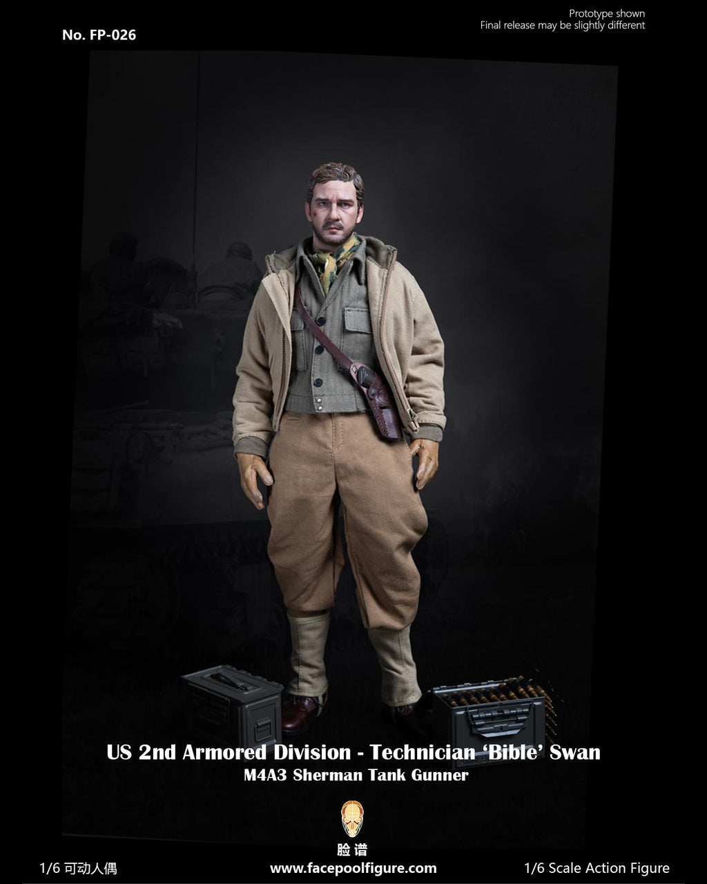 FacepoolFigure FP026A 1/6 US 2nd Armored Division Technician "Bible" Swan (Standard Edition)