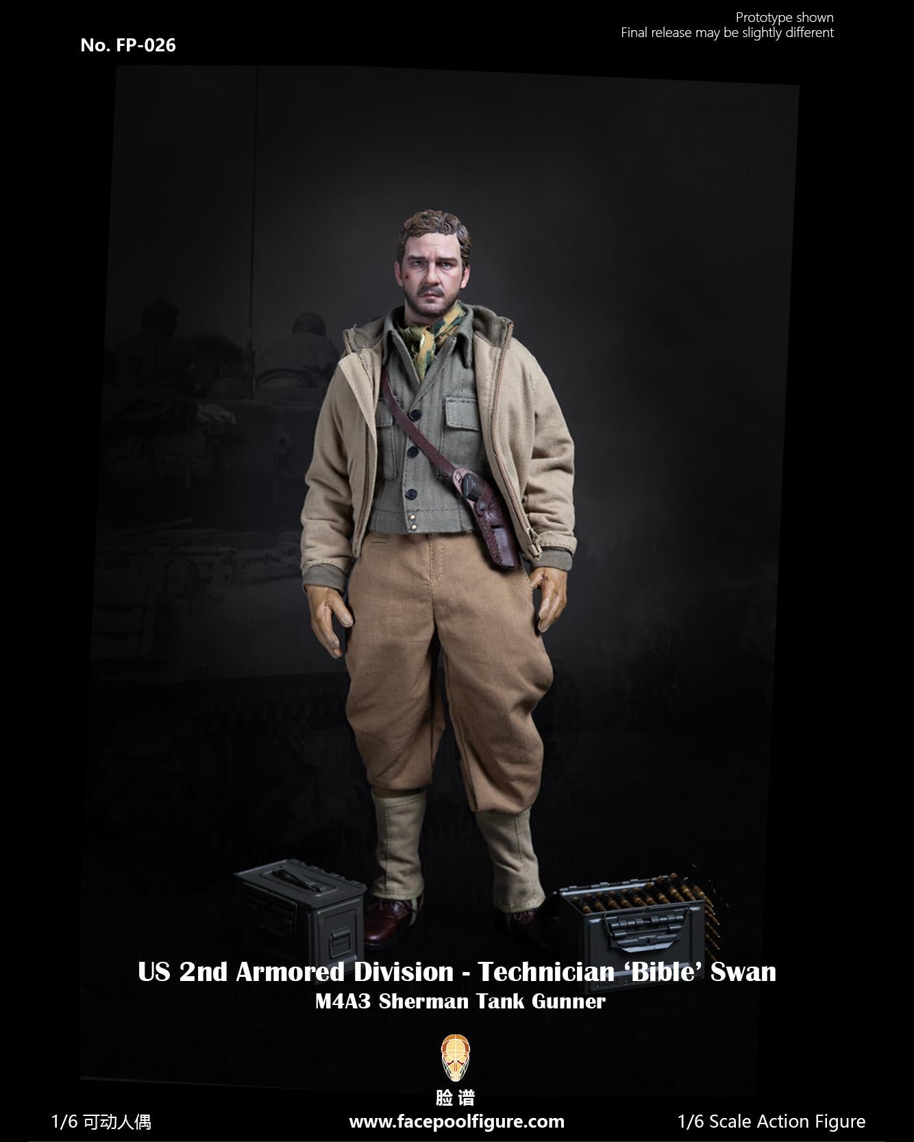 FacepoolFigure FP026A 1/6 US 2nd Armored Division Technician "Bible" Swan (Standard Edition)