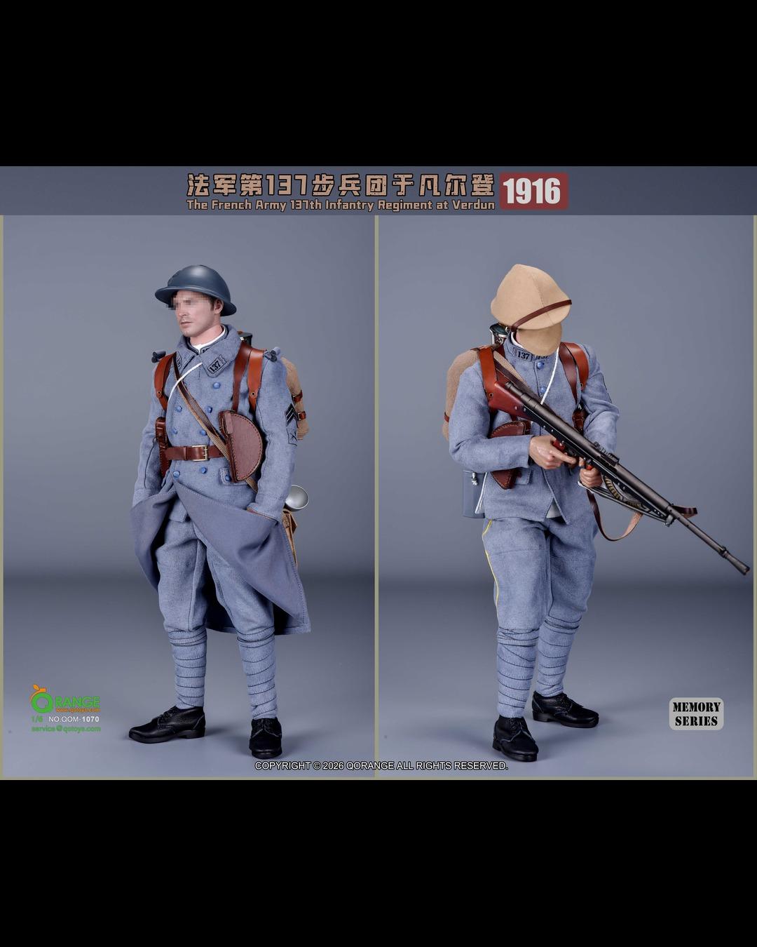 QORANGE TOYS QOM-1070 1/6 The French Army 137th Infantry Regiment at Verdun (1916)