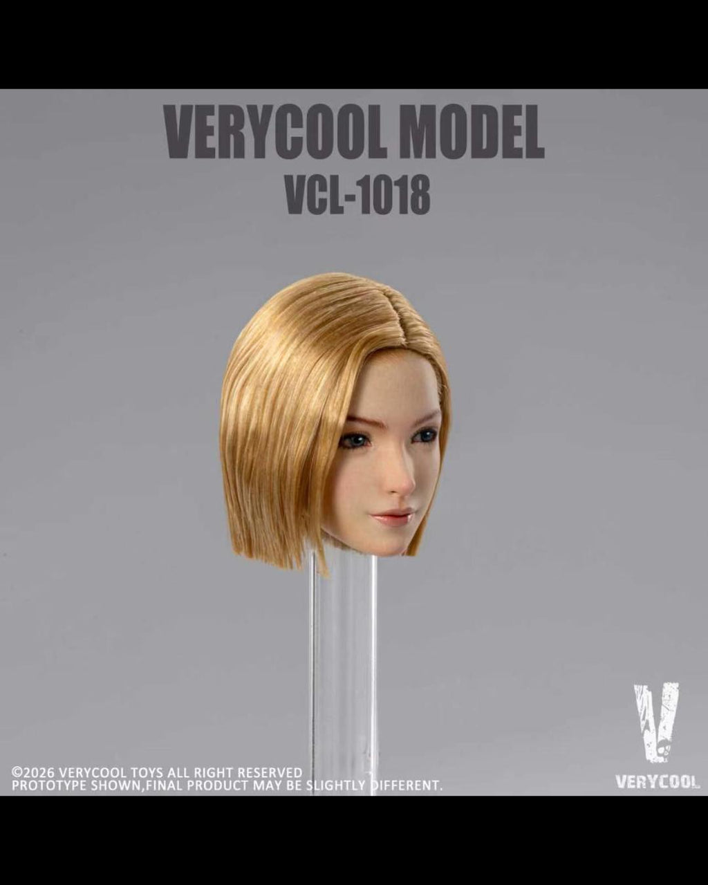 VERYCOOL VCL-1018 1/6 Female Head Sculpture (Movable Eyes)