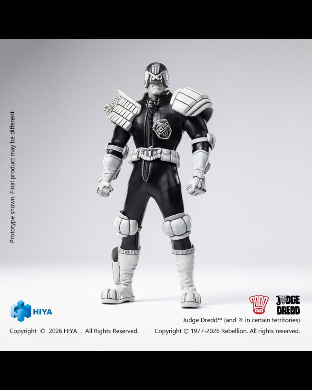 HIYA Toys ESJ0163 1/12 Judge Dredd (Black & White Ver.)