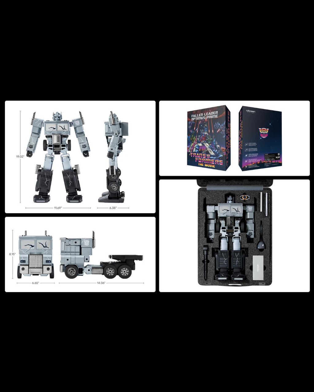 Robosen SWQTZG1F-SA G1 Flagship Transformers Optimus Prime (Fallen Leader Edition)