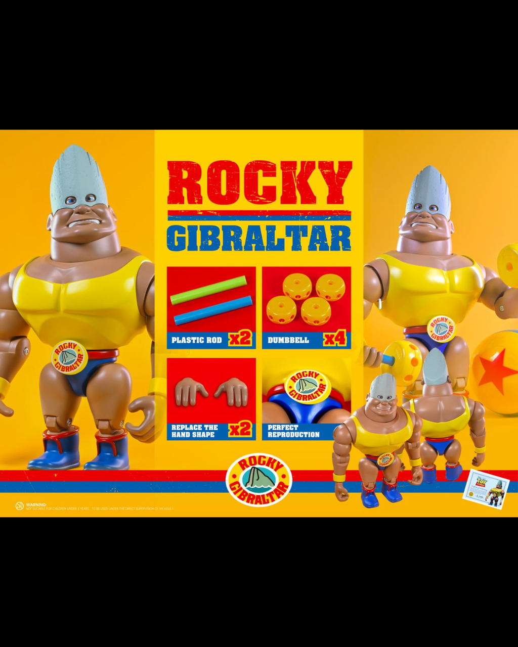 SEED x SID TOYS Toy Story 1:1 Rocky Gibraltar
