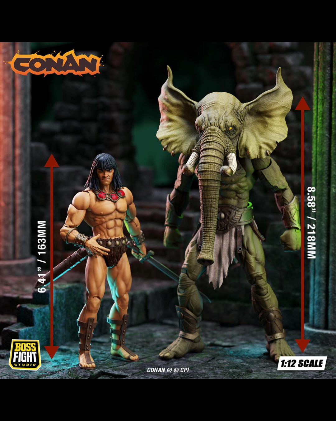 Boss Fight Studio 1/12 EPIC H.A.C.K.S. Conan : Tower of the Elephant 2-Pack
