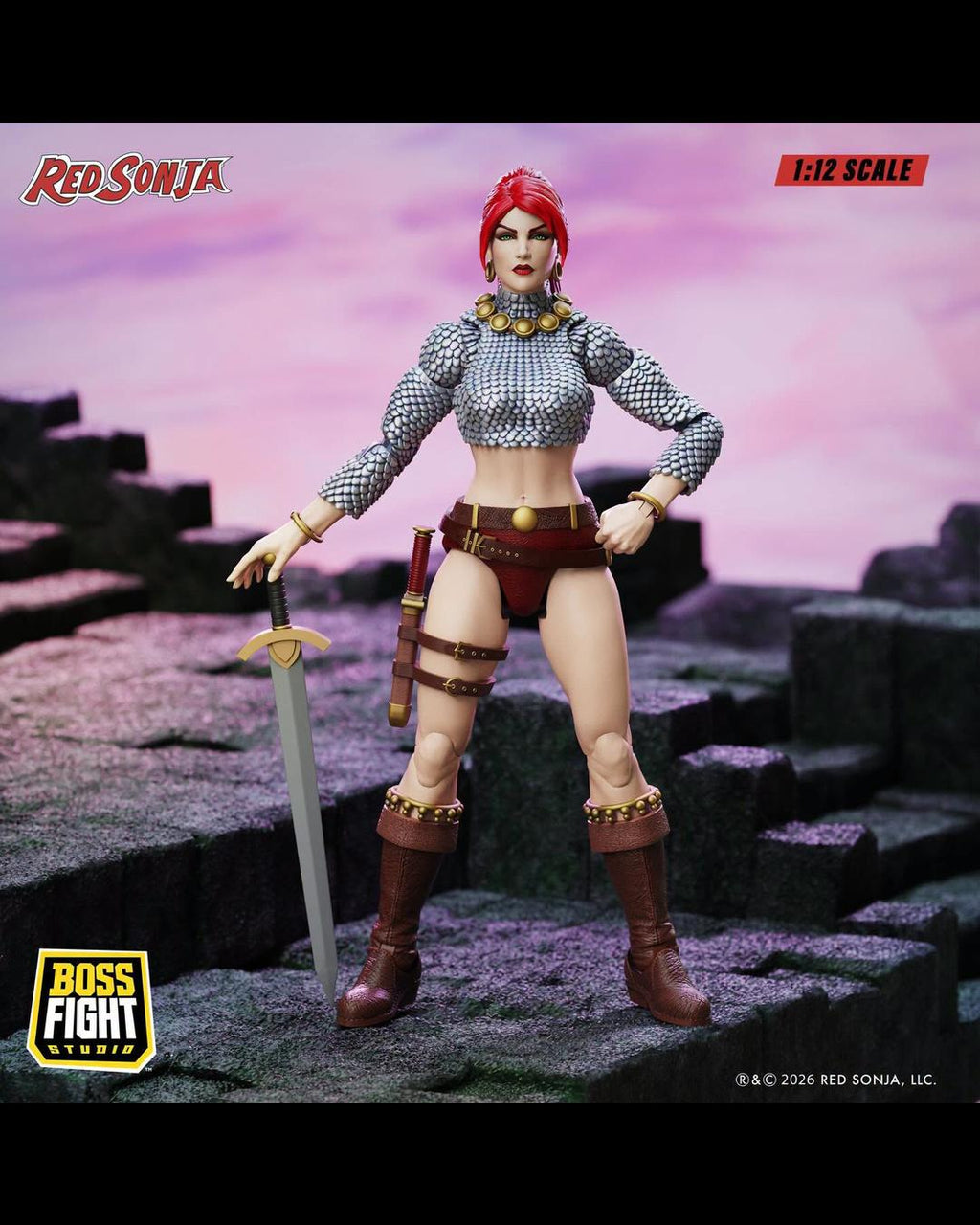 Boss Fight Studio Epic HACKS RS0006 1/12 Red Sonja - Immortal Red Sonja
