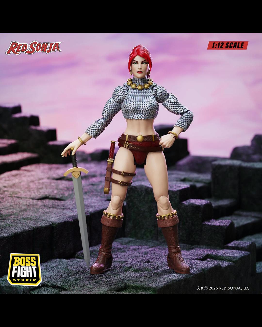 Boss Fight Studio Epic HACKS RS0006 1/12 Red Sonja - Immortal Red Sonja