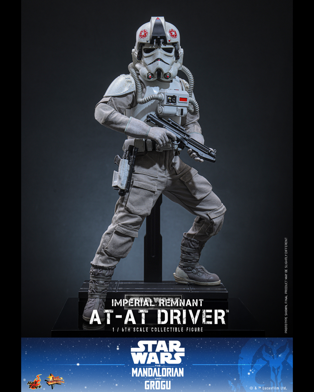 Hot Toys MMS845 1/6 Star Wars : The Mandalorian & Grogu - Imperial Remnant AT-AT Driver