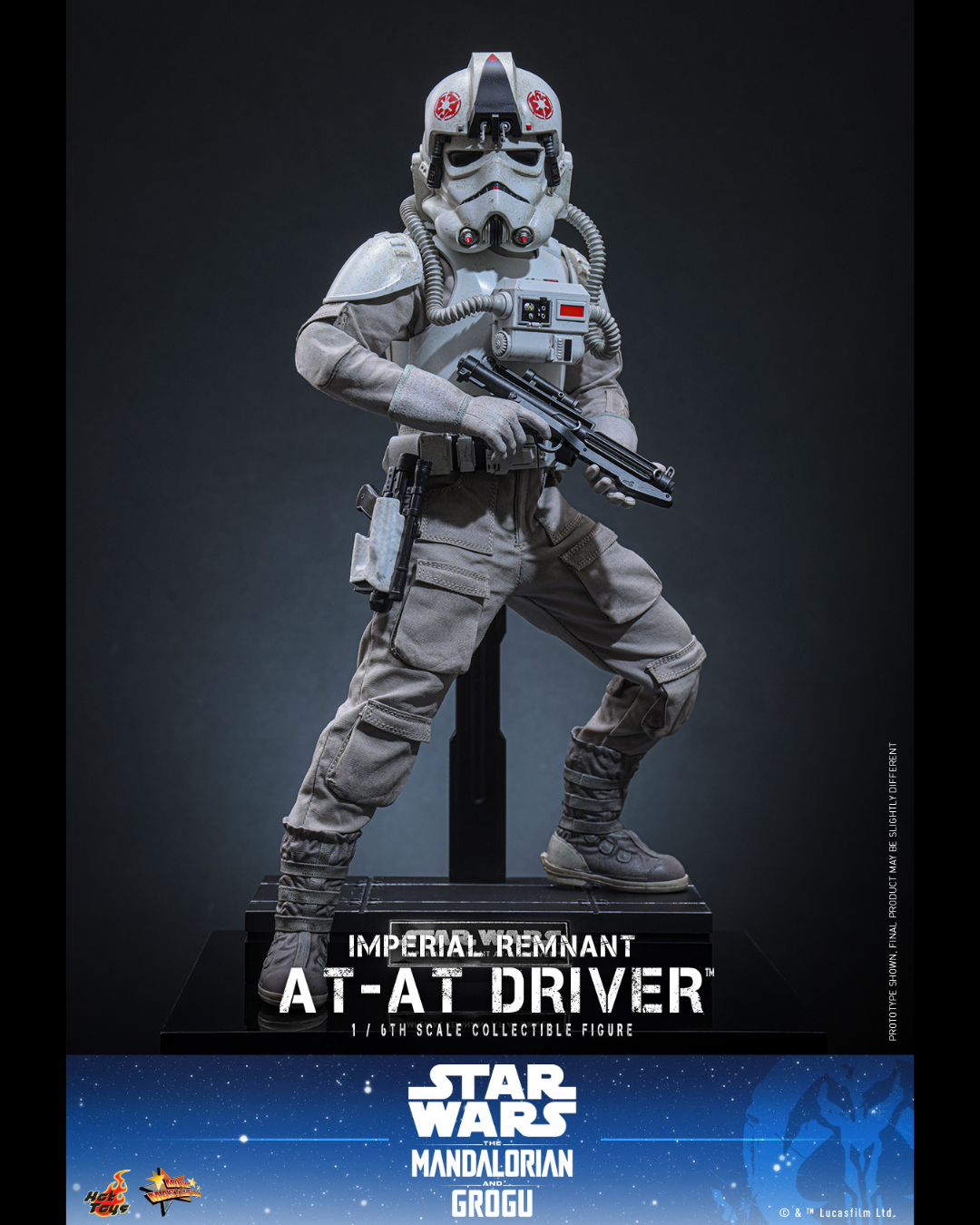 Hot Toys MMS845 1/6 Star Wars : The Mandalorian & Grogu - Imperial Remnant AT-AT Driver
