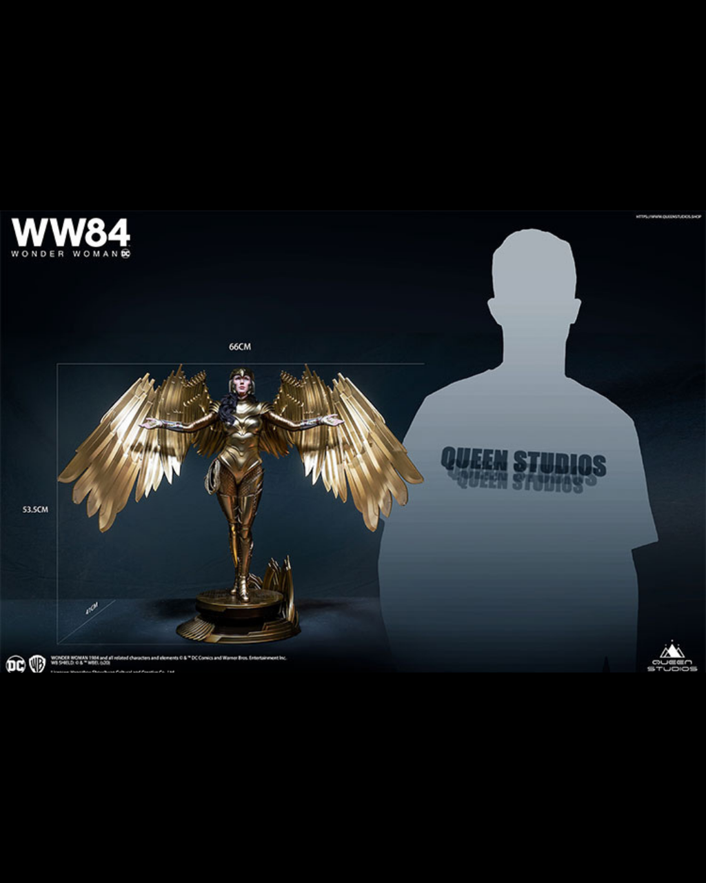 Queen Studios 1/4 Wonder Woman Golden Armor (WW84)