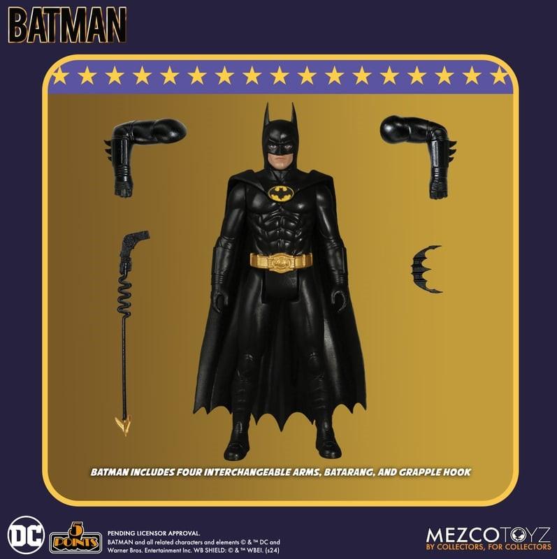 Mezco Toyz 5 Points Batman (1989): Deluxe Set