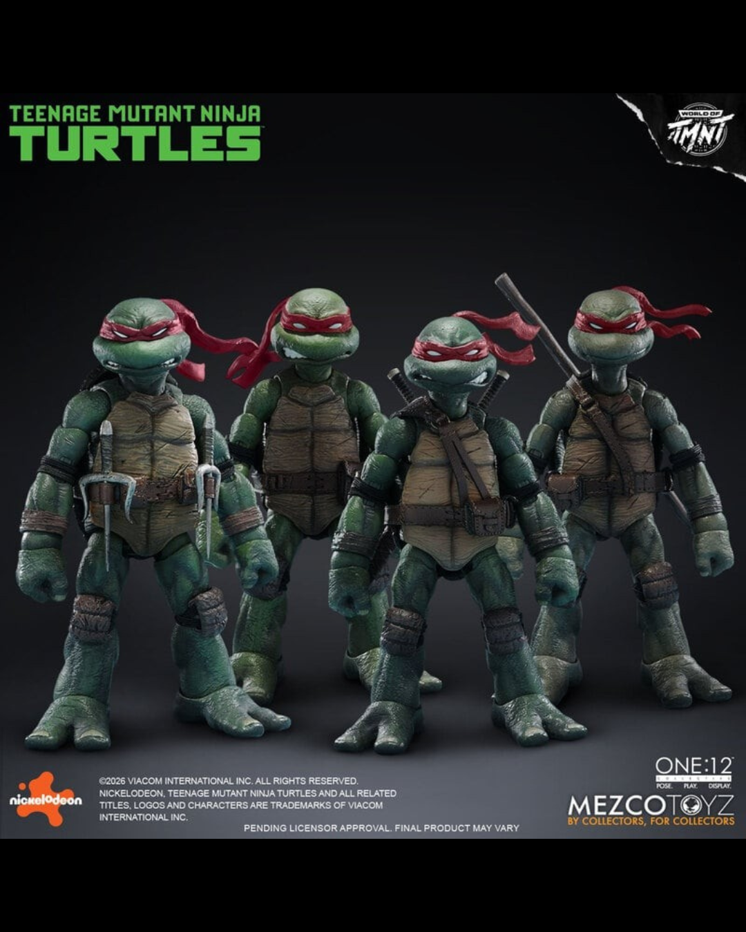 Mezco Toyz ONE:12 Collective Teenage Mutant Ninja Turtles Boxed Set