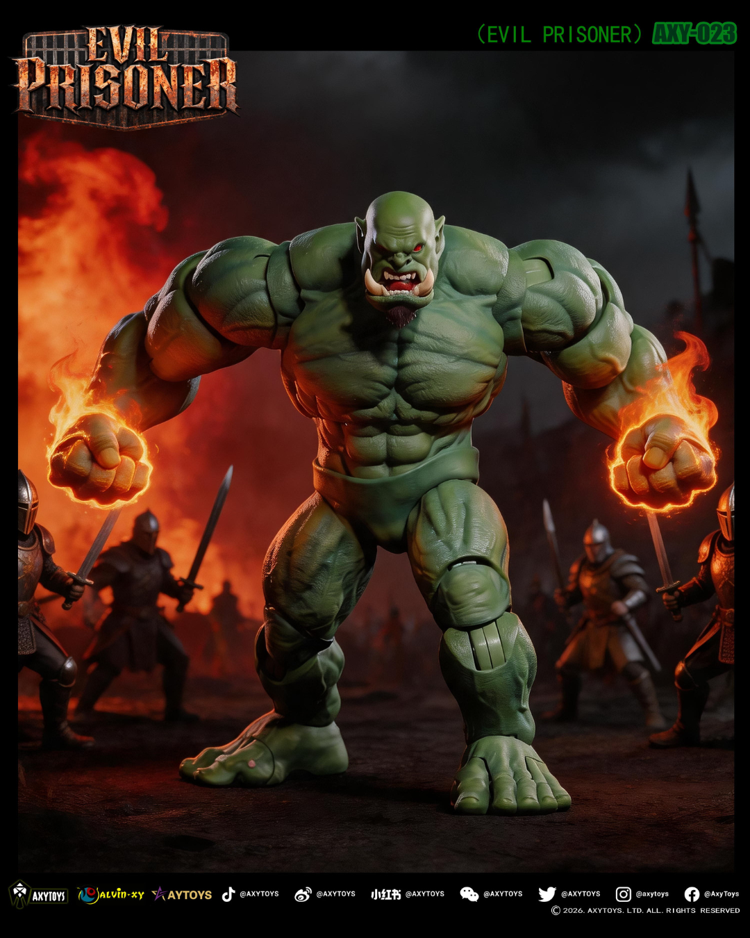 AXYTOYS AXY-023 1/12 Evil Prisoner (Green Skin)