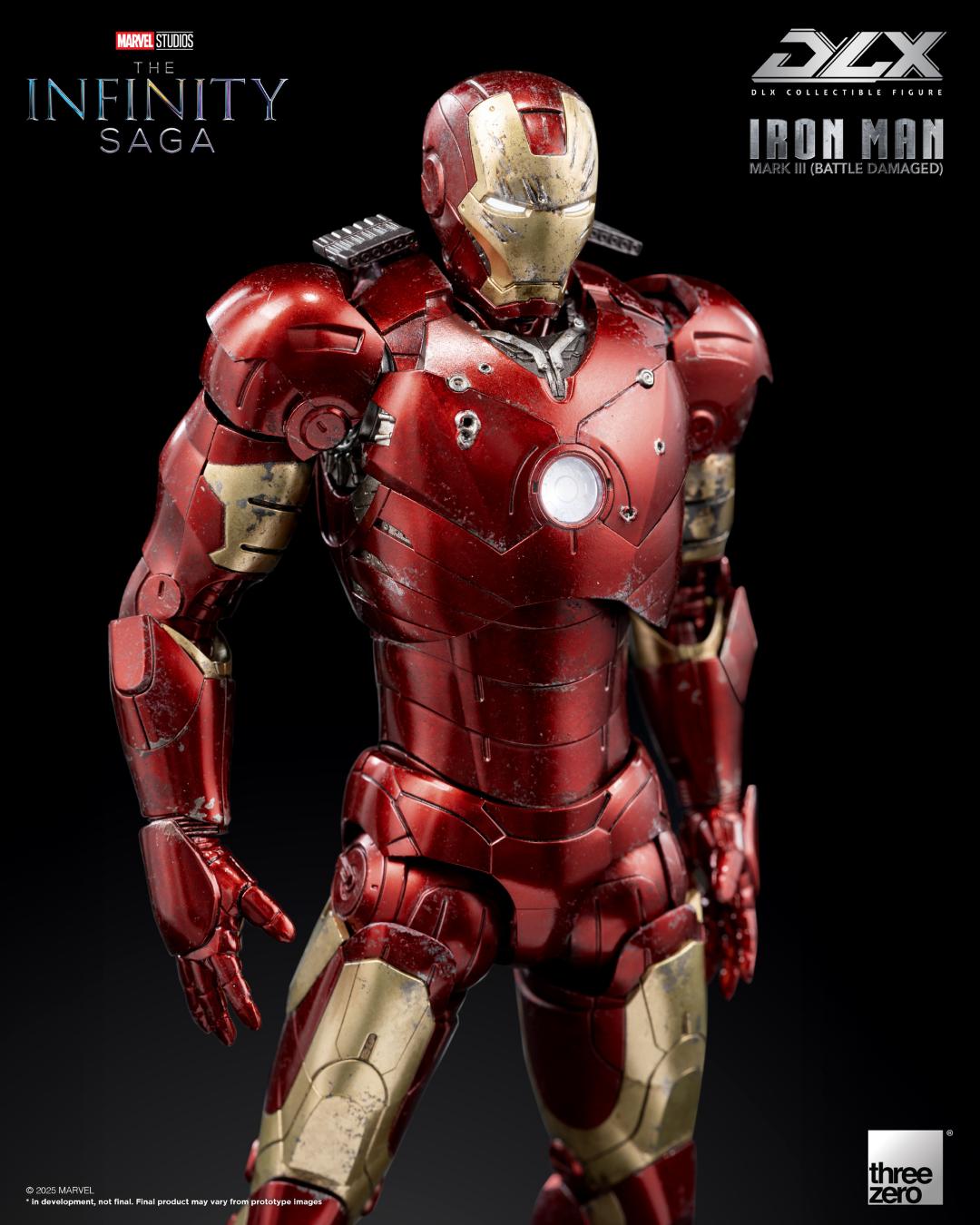 Threezero 3Z0916 1/12 The Infinity Saga DLX Iron Man Mark 3 (Battle Damaged)