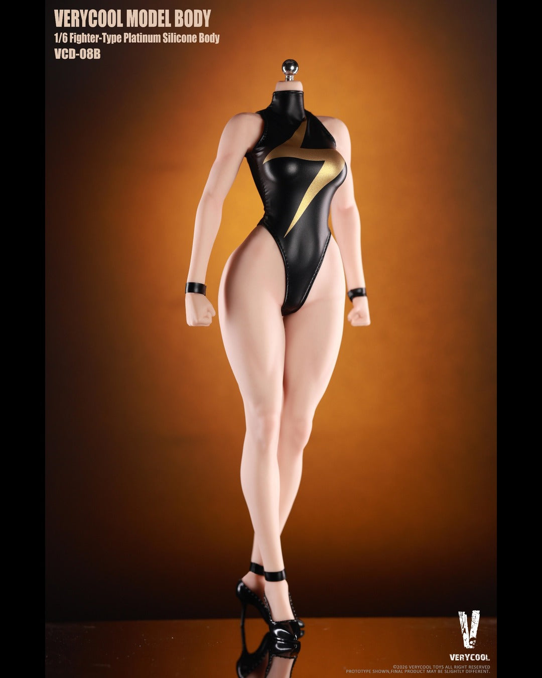 VERYCOOL VCD-08 1/6 Fighting-Type Female Platinum Silicone Body