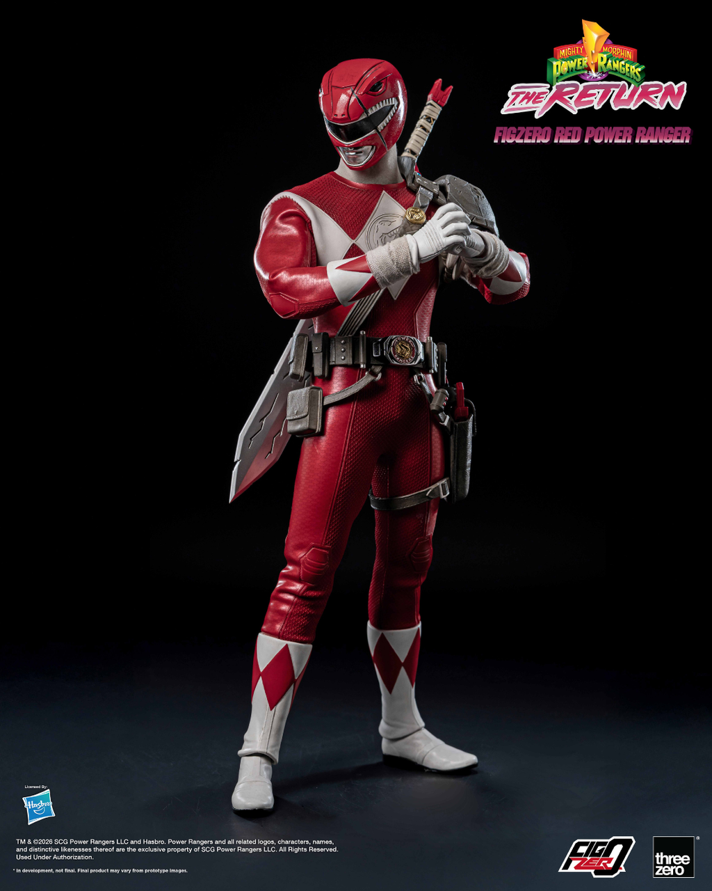 Threezero 3Z1020 1/6 Mighty Morphin Power Rangers The Return - FigZero Red Power Ranger