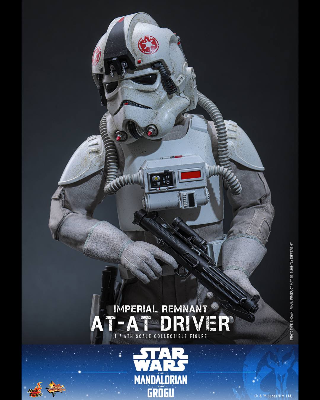 Hot Toys MMS845 1/6 Star Wars : The Mandalorian & Grogu - Imperial Remnant AT-AT Driver