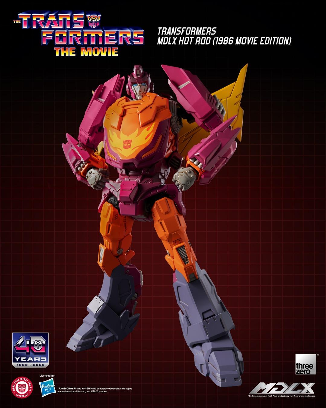 Threezero 3Z1125 Transformers MDLX Hot Rod (1986 Movie Edition)