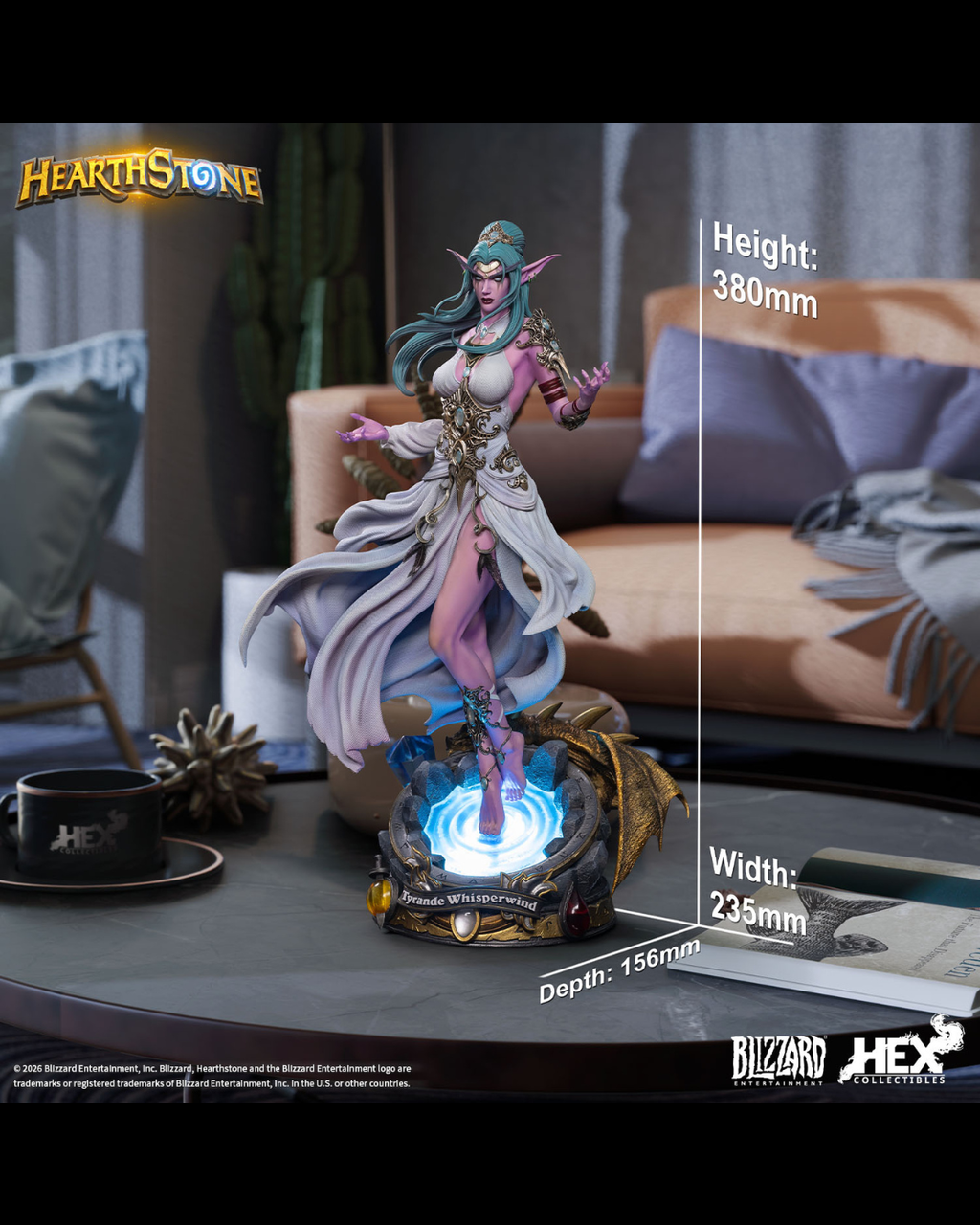 HEX Collectibles HEXHS11 1/6 Hearthstone Tyrande Whisperwind Statue