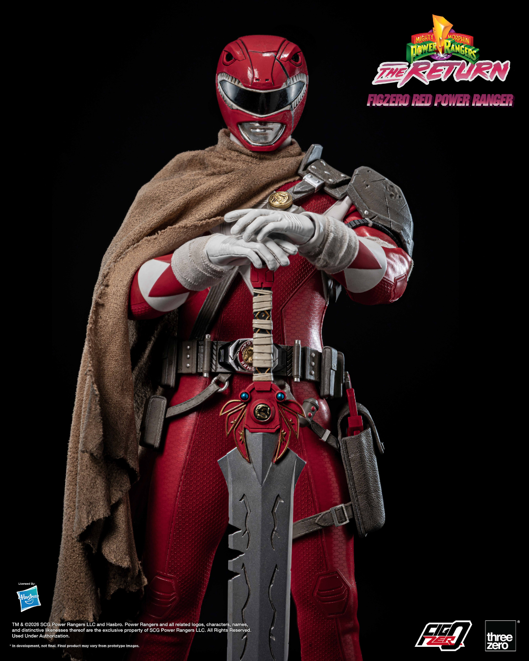Threezero 3Z1020 1/6 Mighty Morphin Power Rangers The Return - FigZero Red Power Ranger