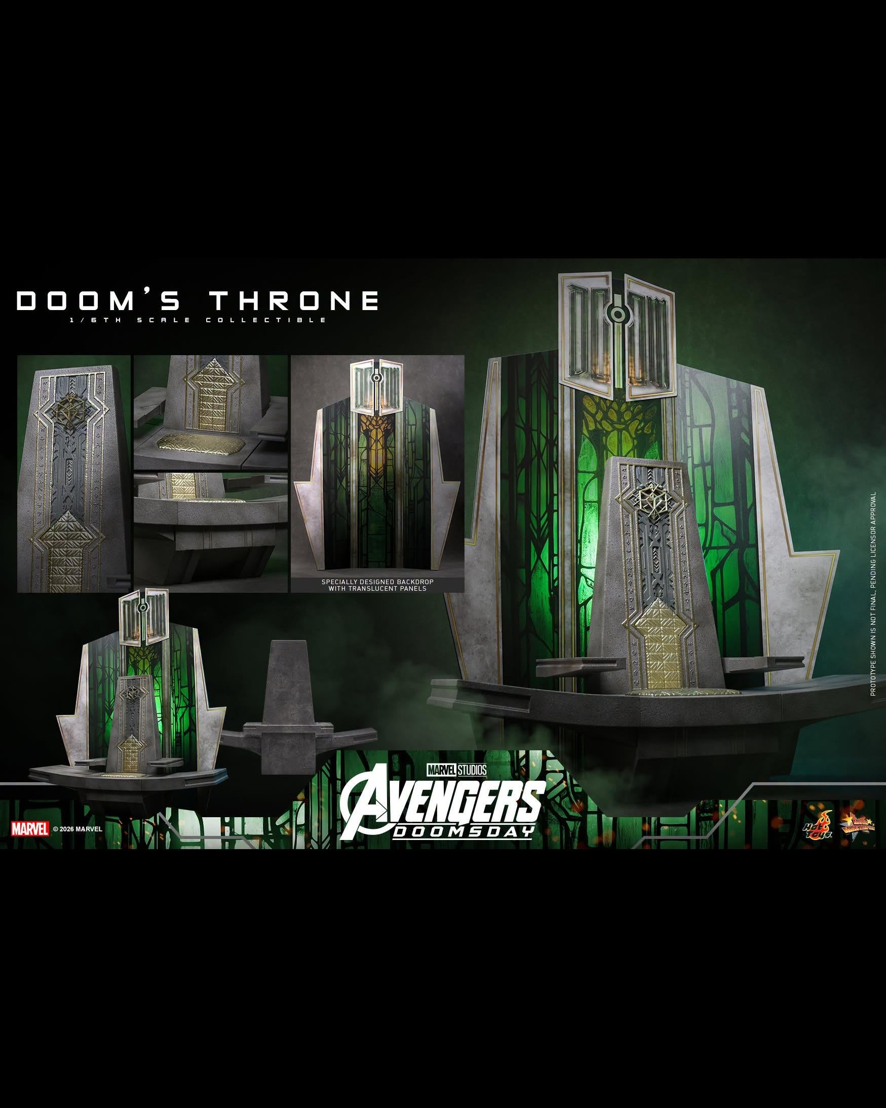 Hot Toys ACS016 1/6 Avengers Doomsday Doom's Throne