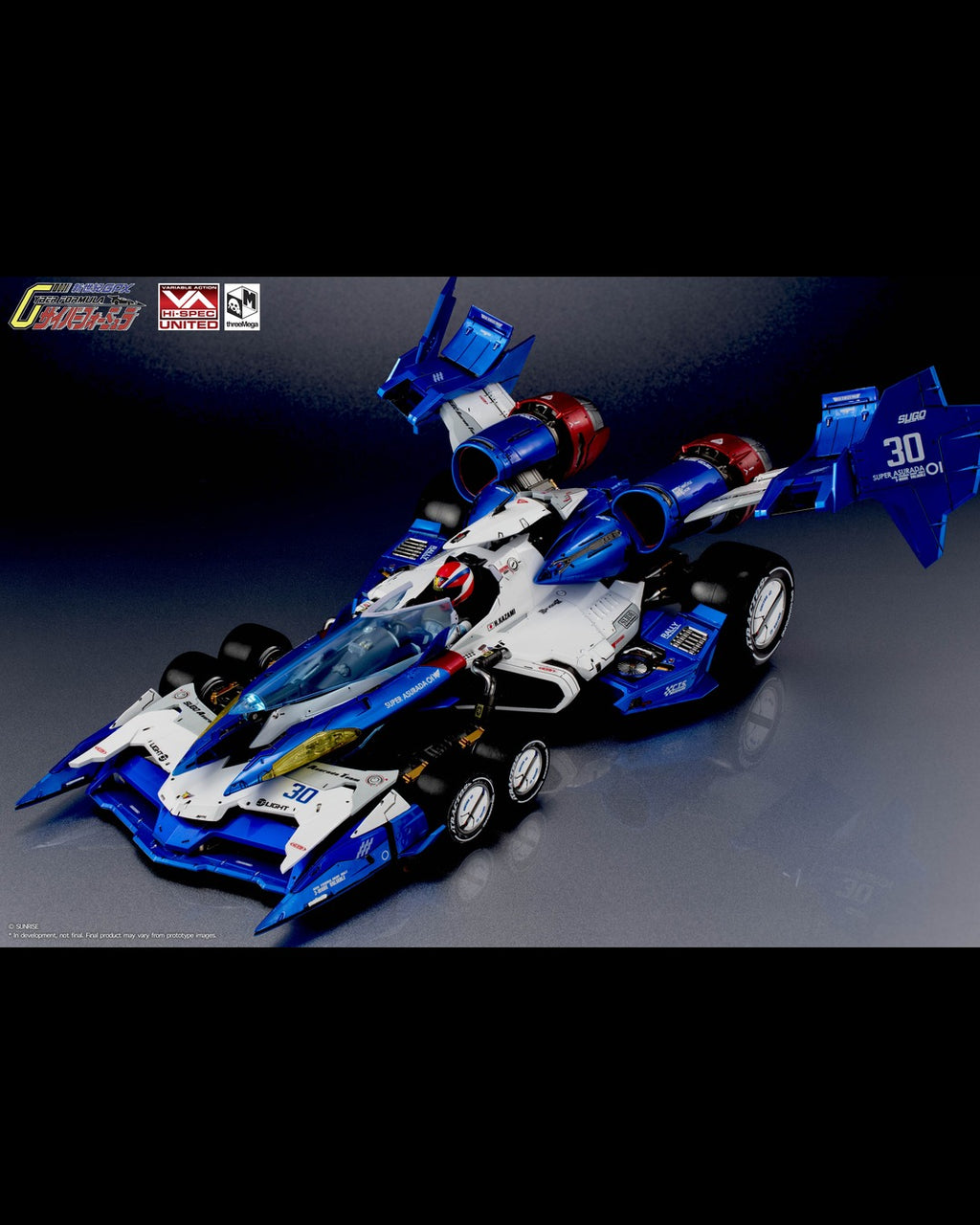 Threezero 3M0562 1/18 Future GPX Cyber Formula VARIABLE ACTION Hi-SPEC UNITED FUTURE GPX CYBER FORMULA SUPER ASURADA 01