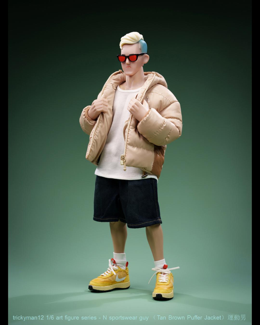 trickyMan12 FB-10150-D 1/6 N Sportswear Guy (Tan Brown)