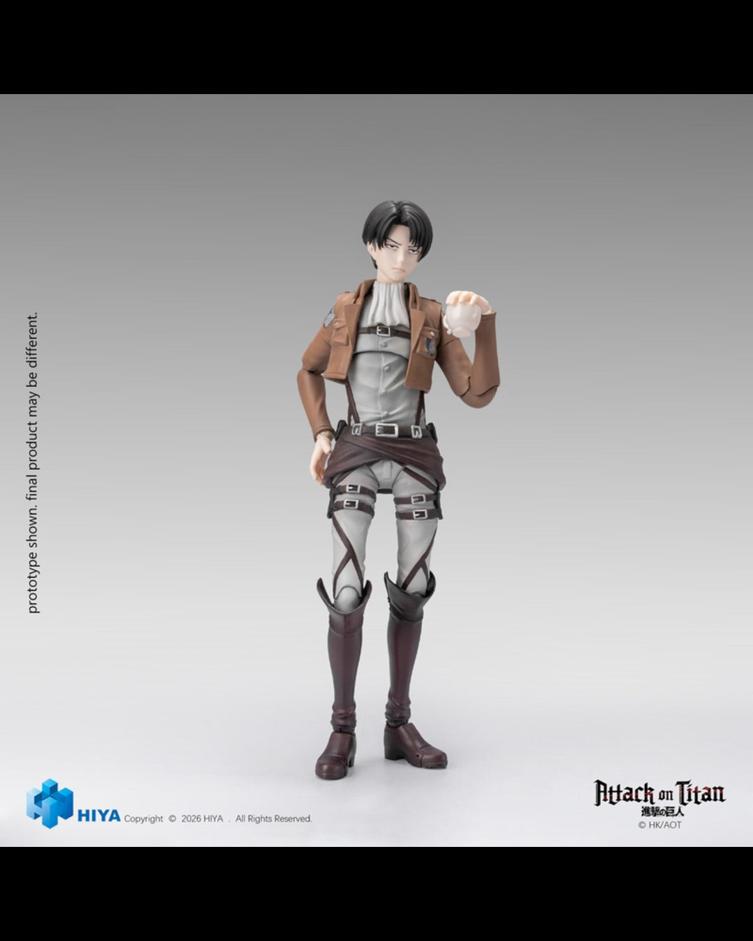 HIYA Toys EBA0449 1/12 Attack on Titan Seasons 1-3 : Levi Ackerman