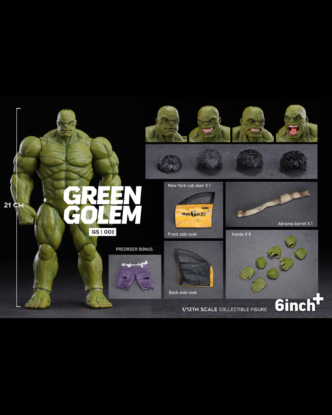 6INCHPLUS GS003 1/12 Green Golem