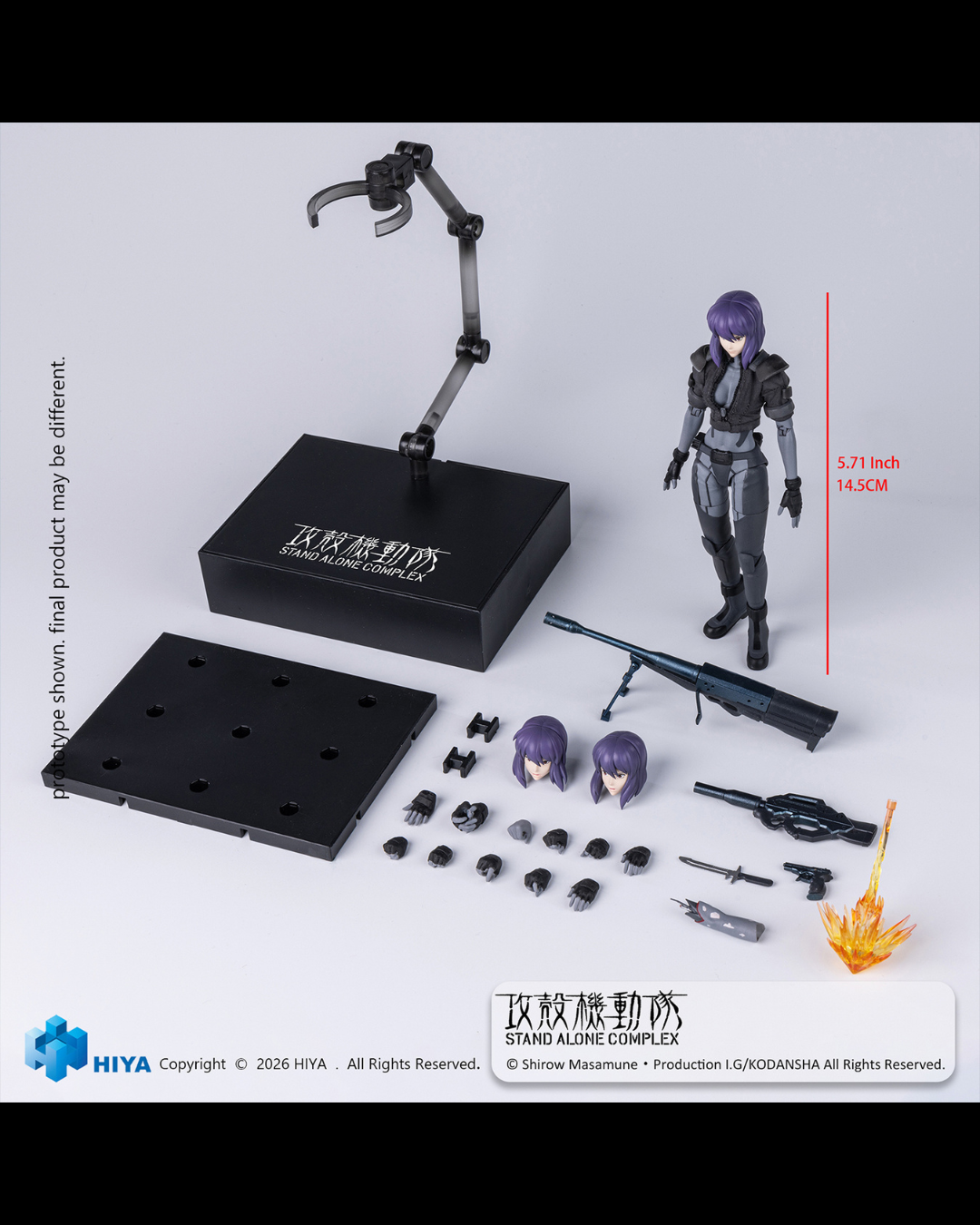 HIYA Toys ESG0203 1/12 Ghost in the Shell Kusanagi Motoko (Battle Suit Ver.)
