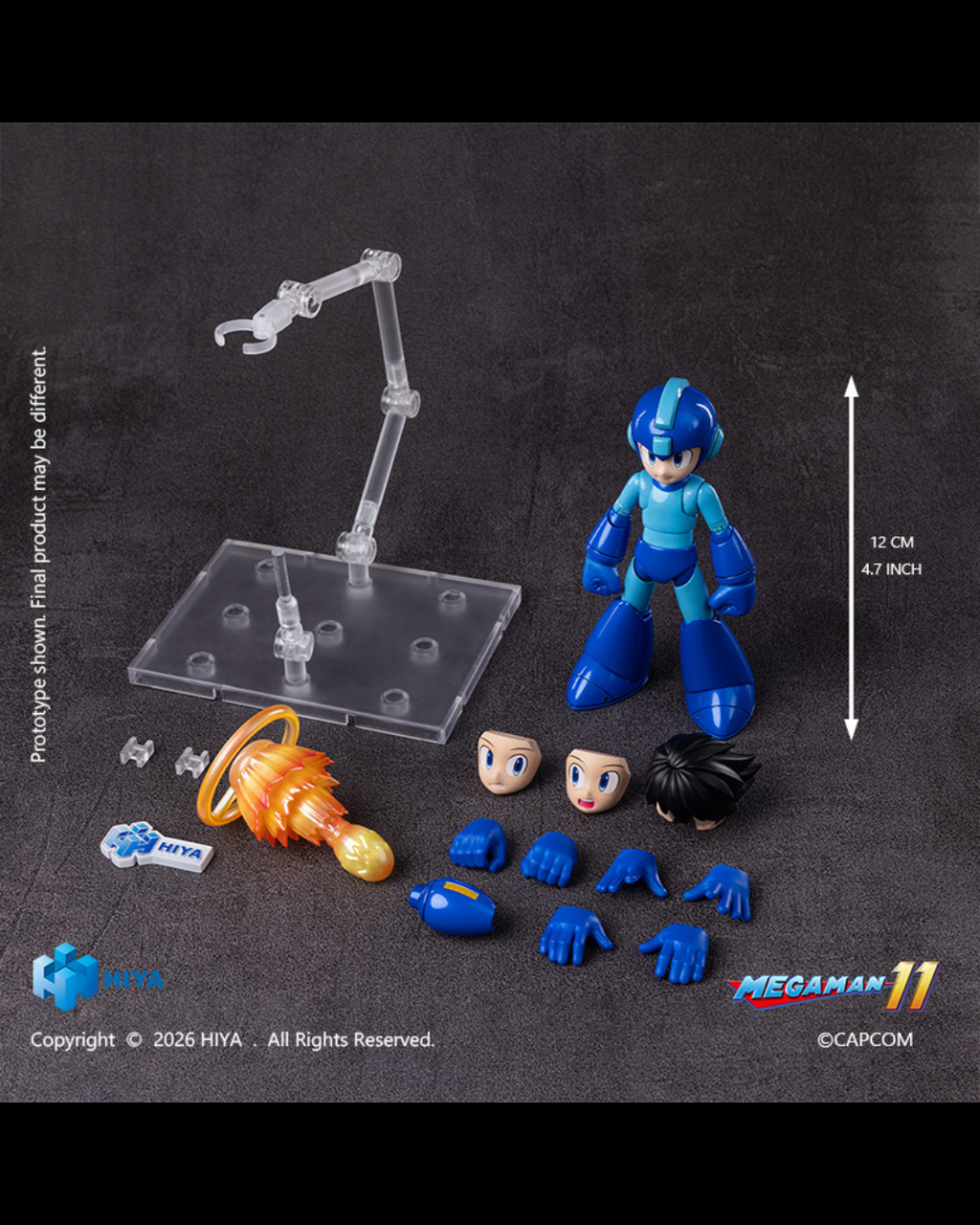 HIYA Toys EBM0481 Mega Man 11 Original Series : Mega Man