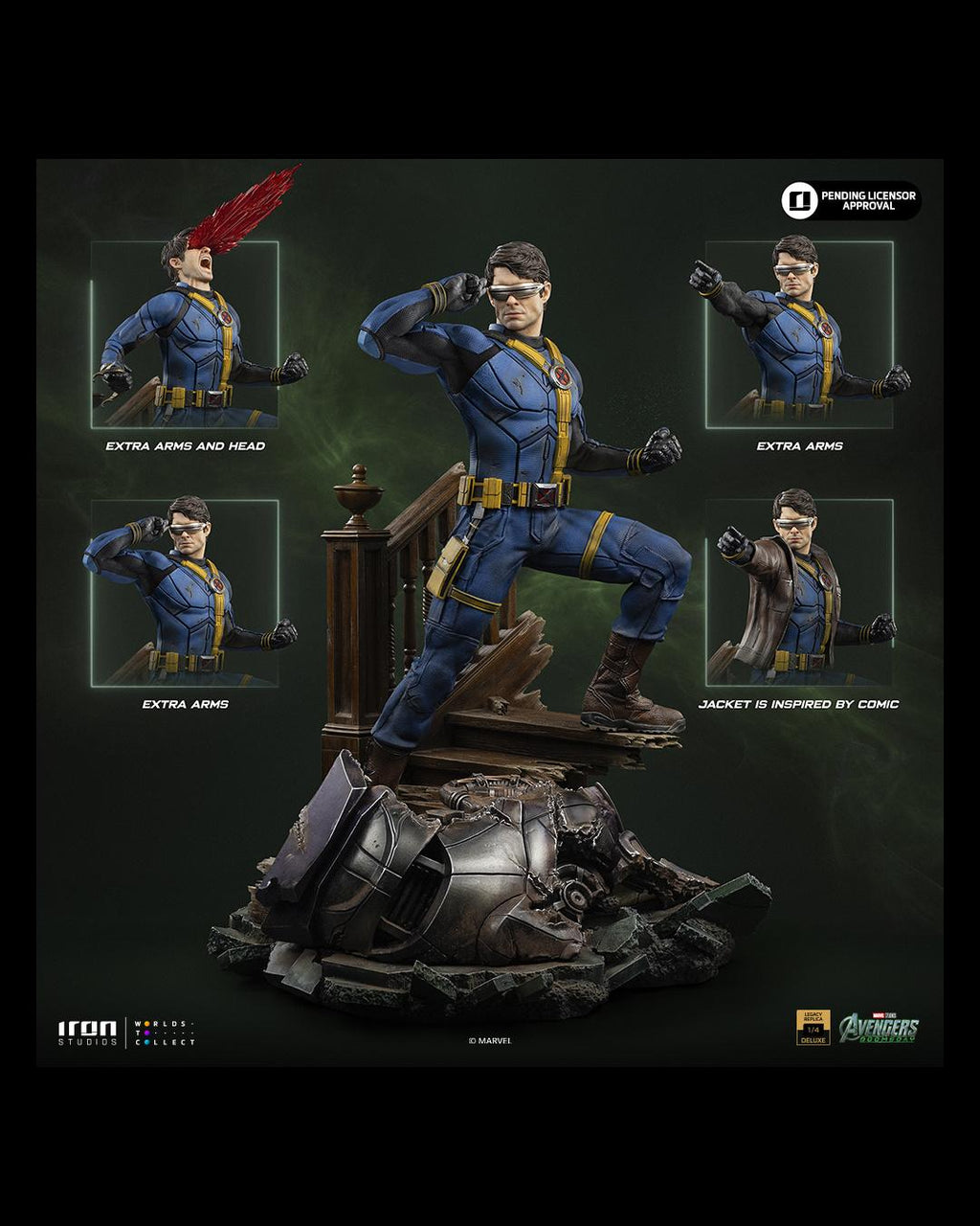 Iron Studios Legacy Replica 1/4 Avengers Doomsday X-Men Cyclops Statue (DX Ver.)