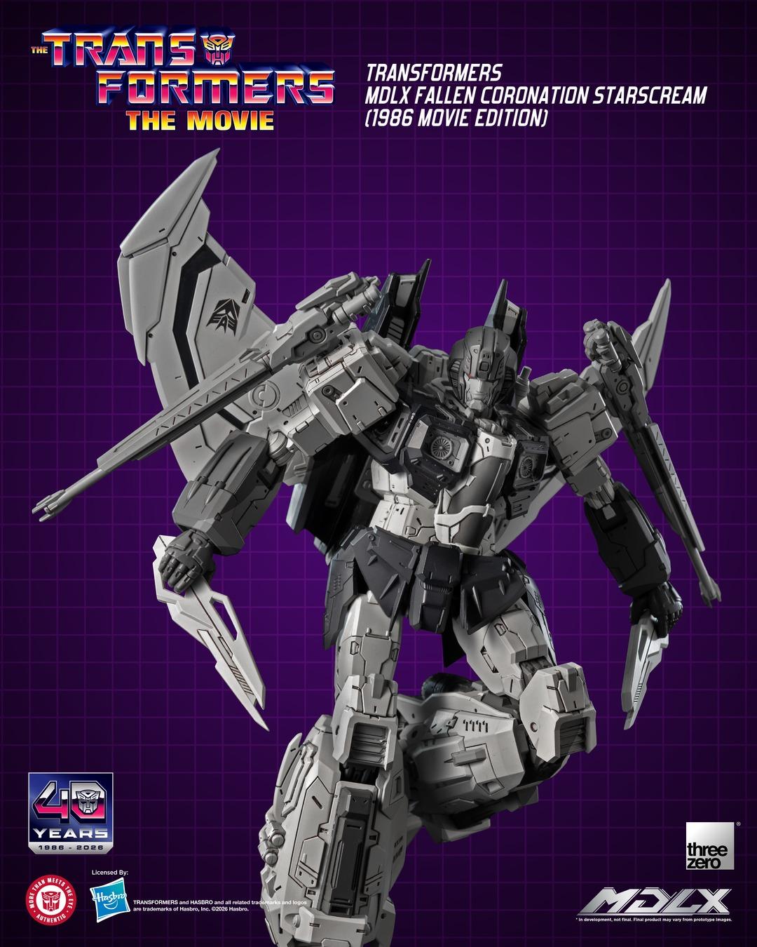Threezero 3Z1124 Transformers MDLX Fallen Coronation Starscream (1986 Movie Edition)