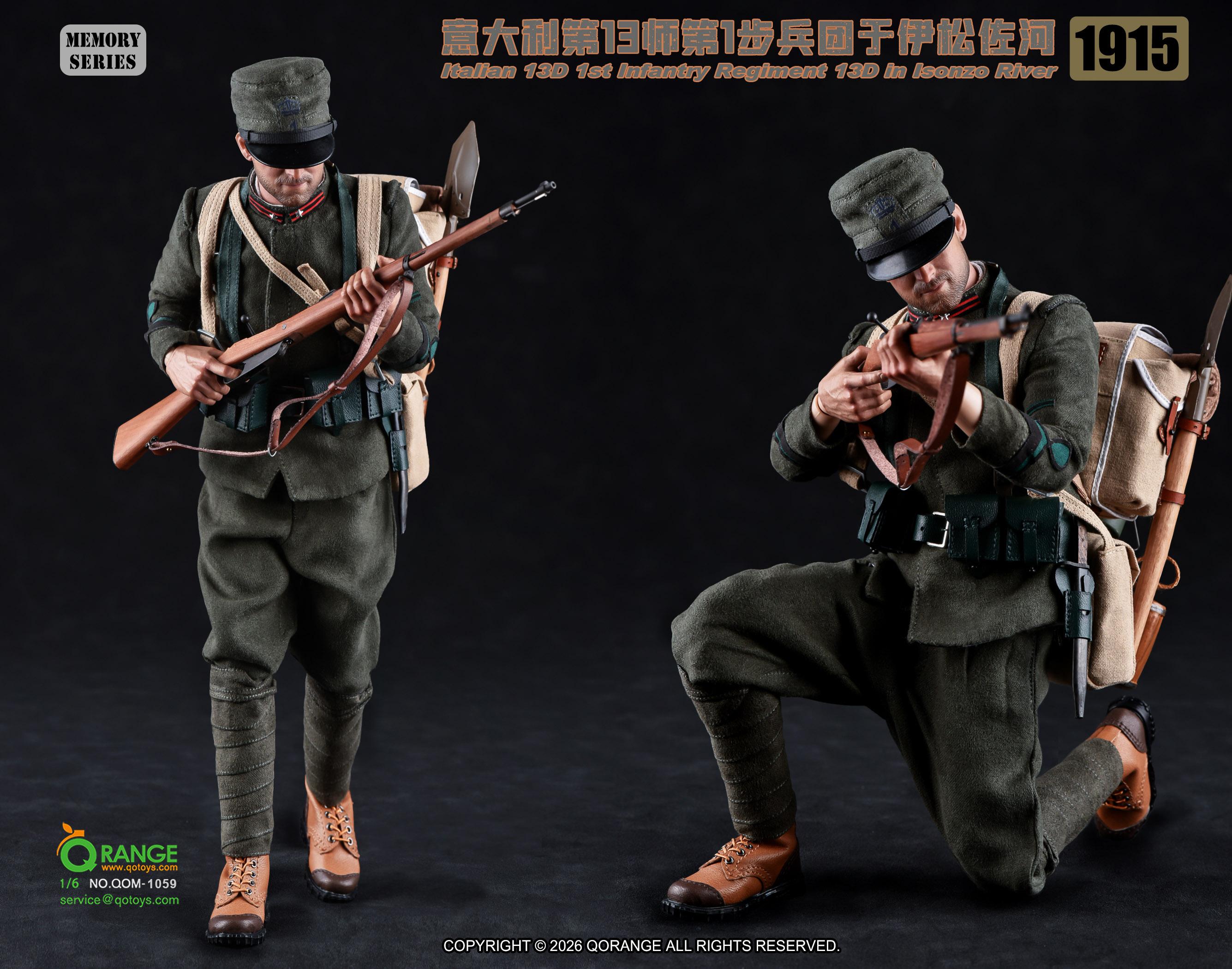 QORANGE TOYS QOM-1059 1/6 Italian 13D 1st Infantry Regiment (Isonzo River 1915)