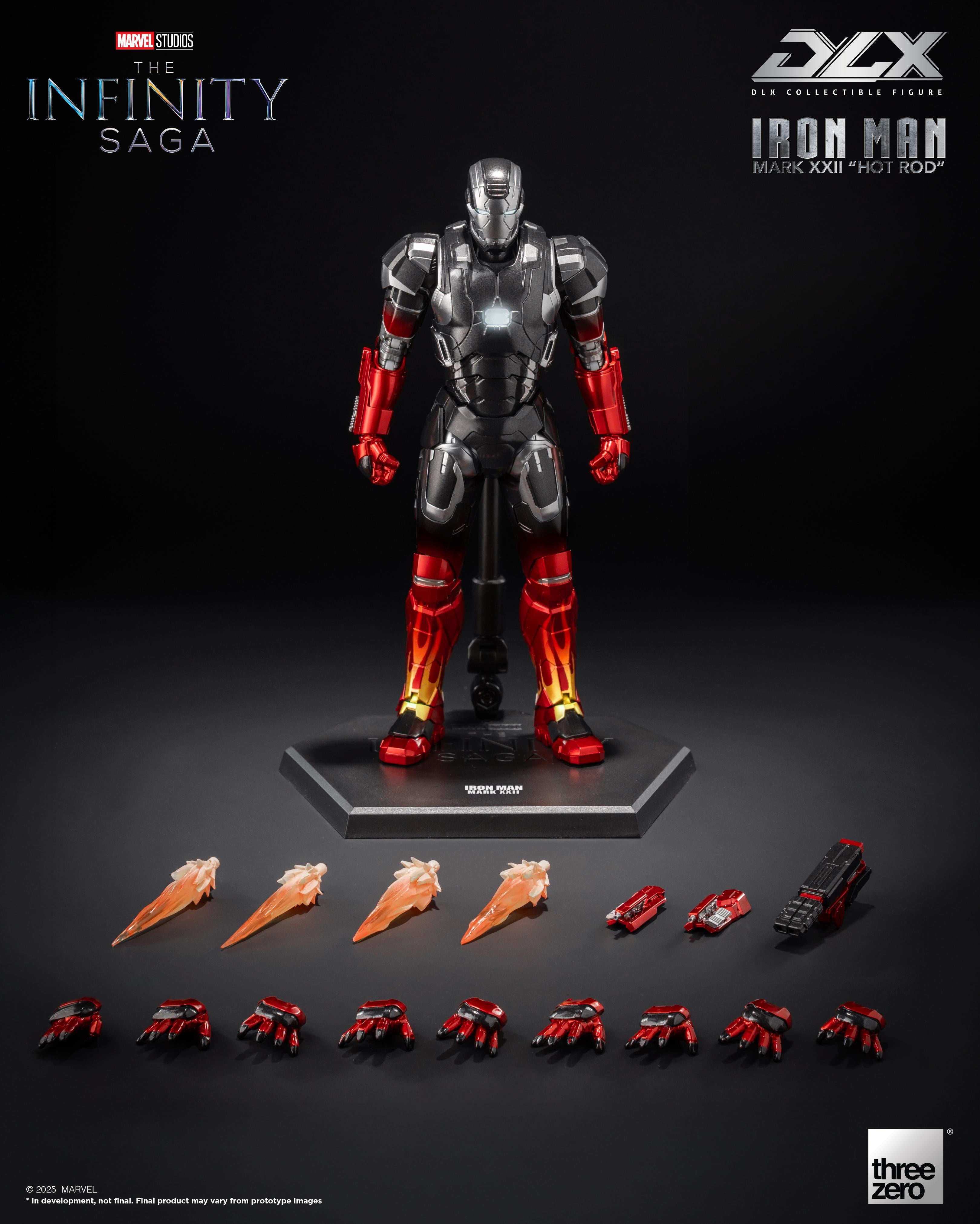 Threezero 3Z0945 1/12 The Infinity Saga DLX Iron Man Mark 22 Hot Rod