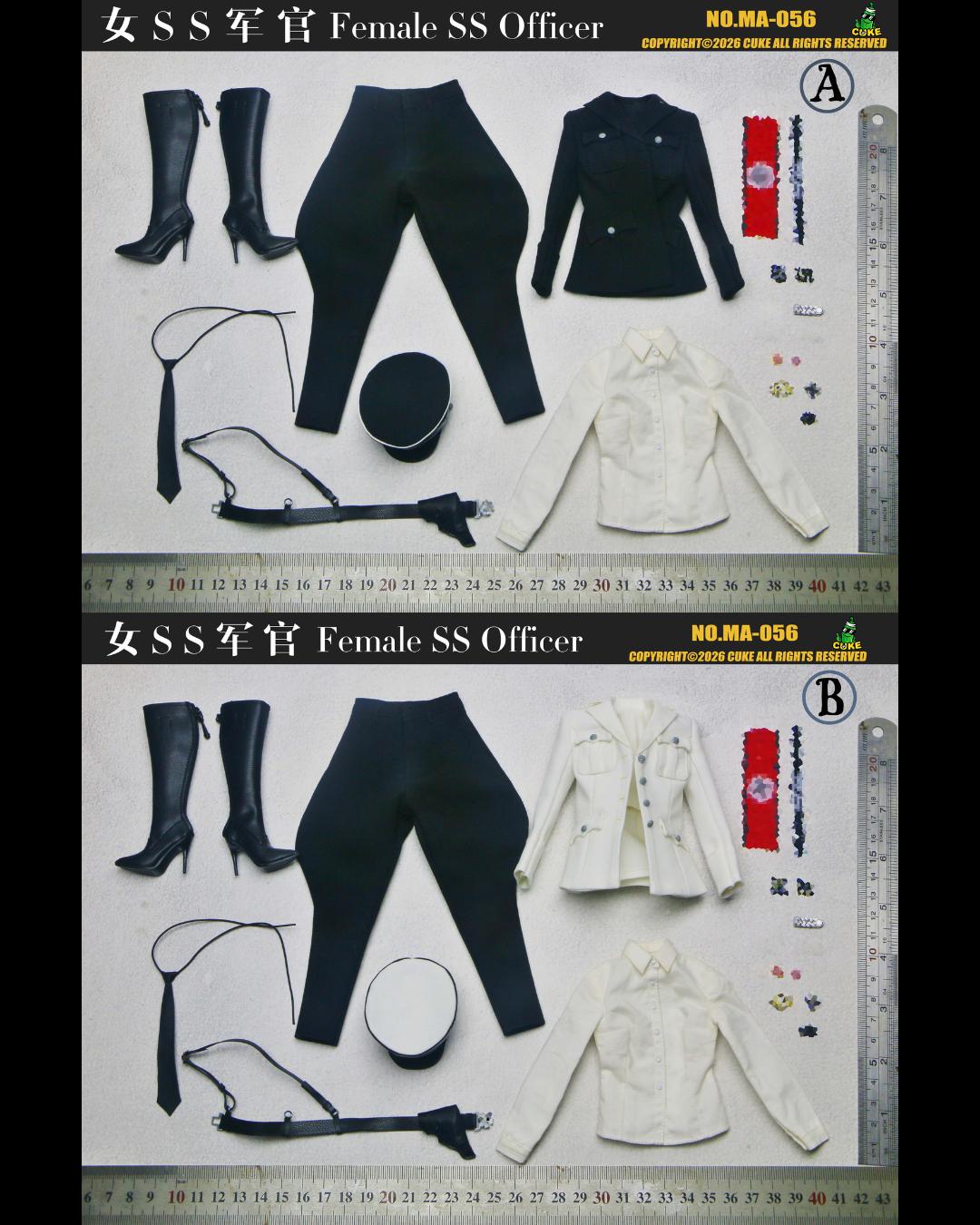 Cuke Toys MA-056 1/6 Female SS Officer Outfit Set