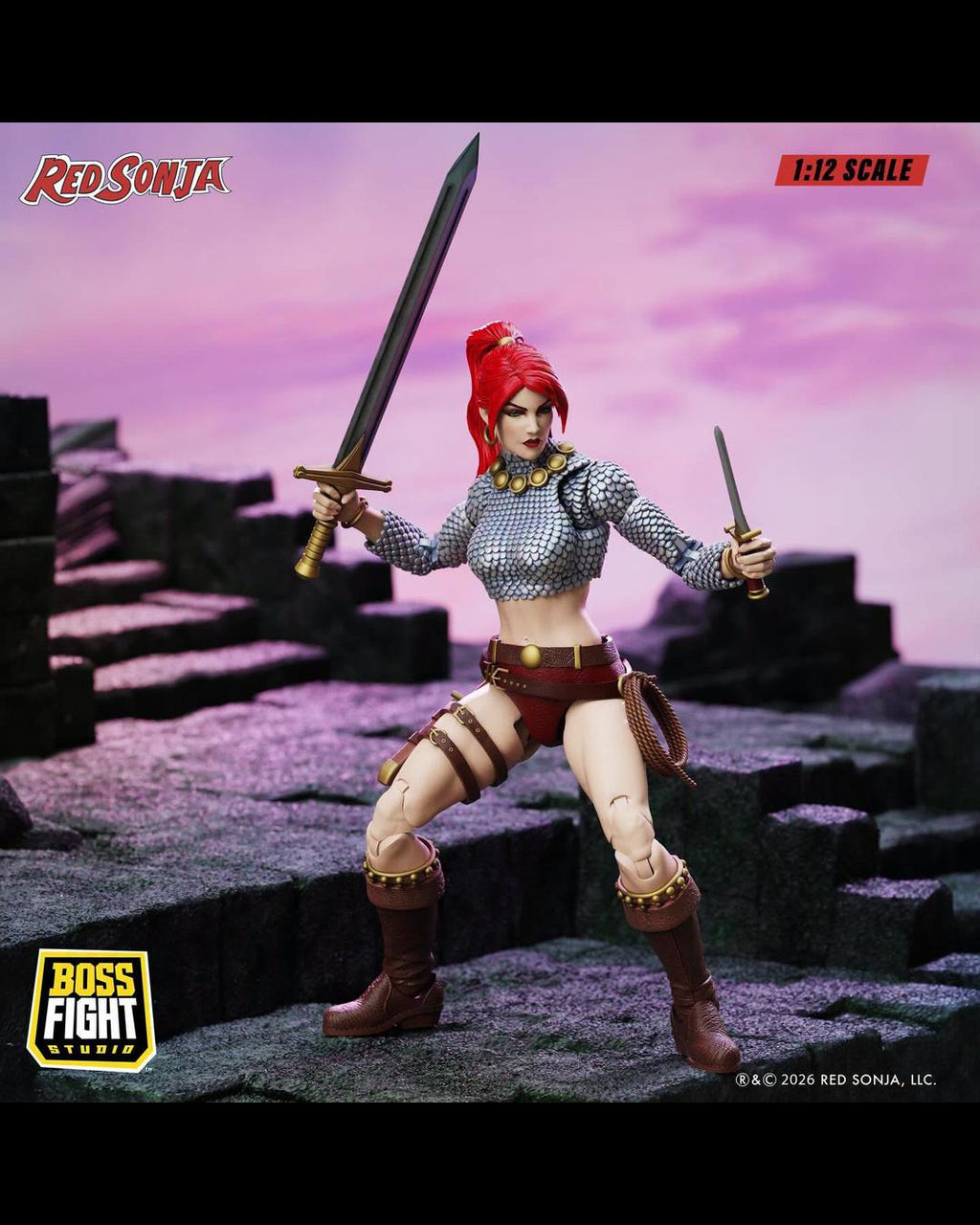 Boss Fight Studio Epic HACKS RS0006 1/12 Red Sonja - Immortal Red Sonja