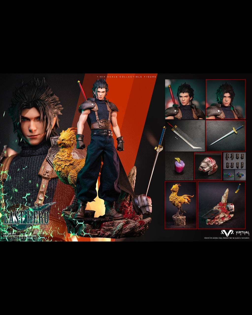 VTS TOYS VM-040DX 1/6 Final Fantasy Zack Fair (Collector's Edition)
