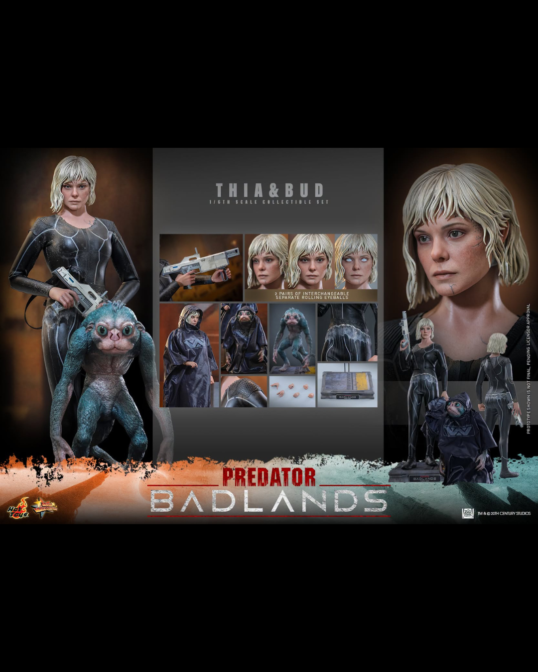 Hot Toys MMS900 1/6 Predator : Badlands - Thia & Bud Collectible Set