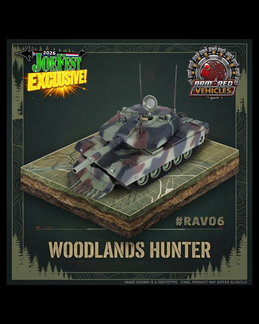 Ramen Toy RAV06 1/12 Armored Vehicles : Woodlands Hunter Tank