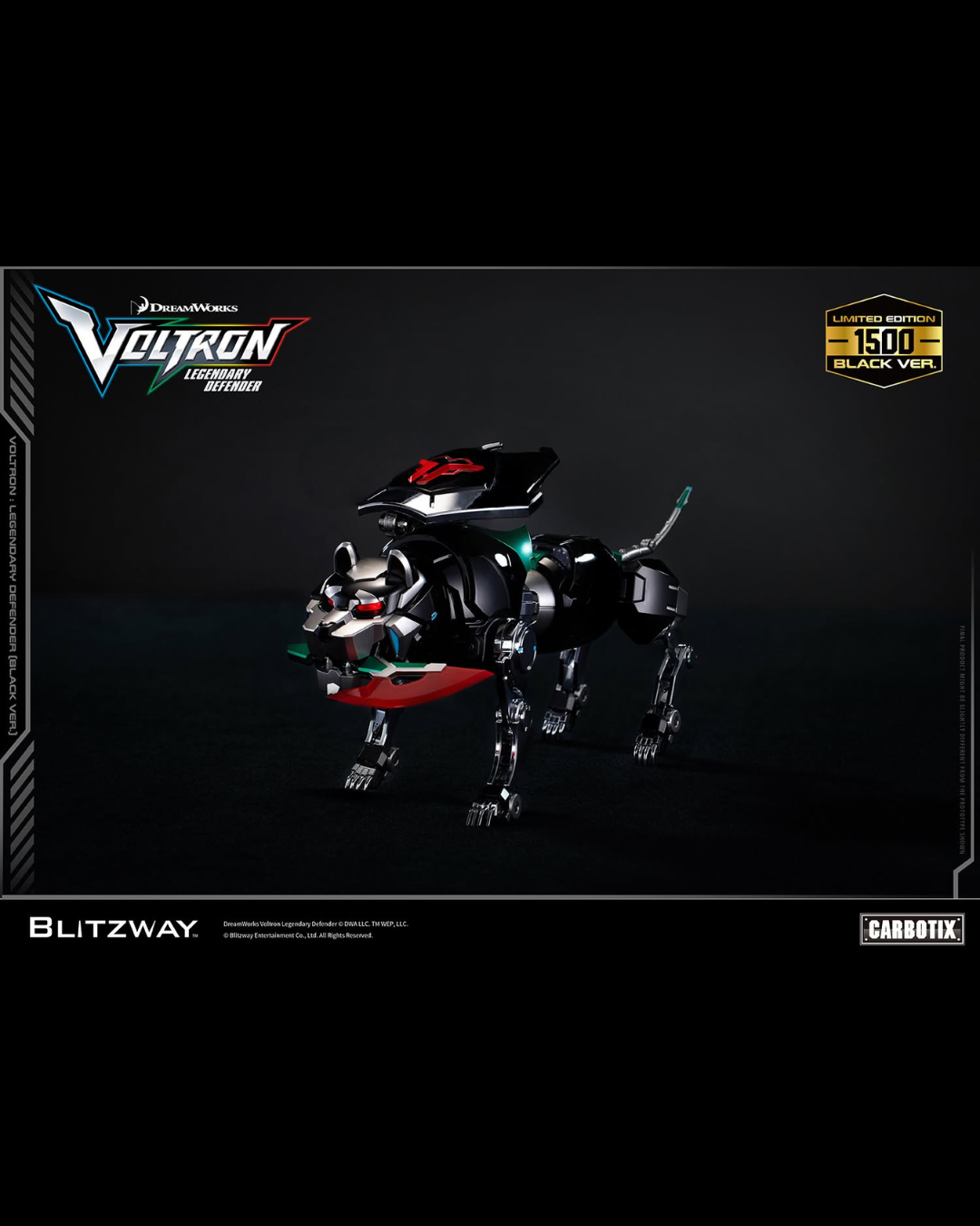 Blitzway BW-CA-11304 Carbotix Voltron : Legendary Defender (Black Ver.)