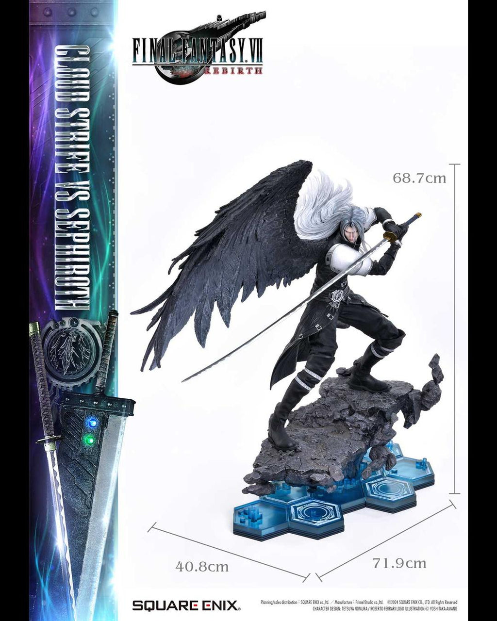 Prime 1 Studio 1/4 Square Enix Masterline Final Fantasy VII Rebirth Cloud Strife vs Sephiroth