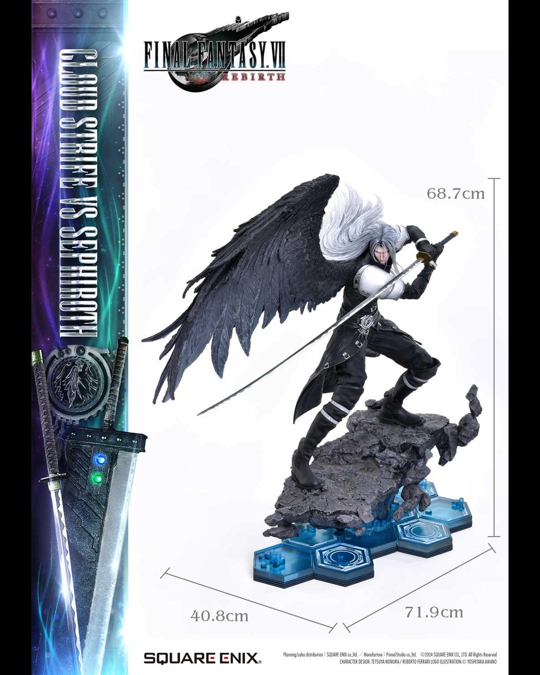 Prime 1 Studio 1/4 Square Enix Masterline Final Fantasy VII Rebirth Cloud Strife vs Sephiroth